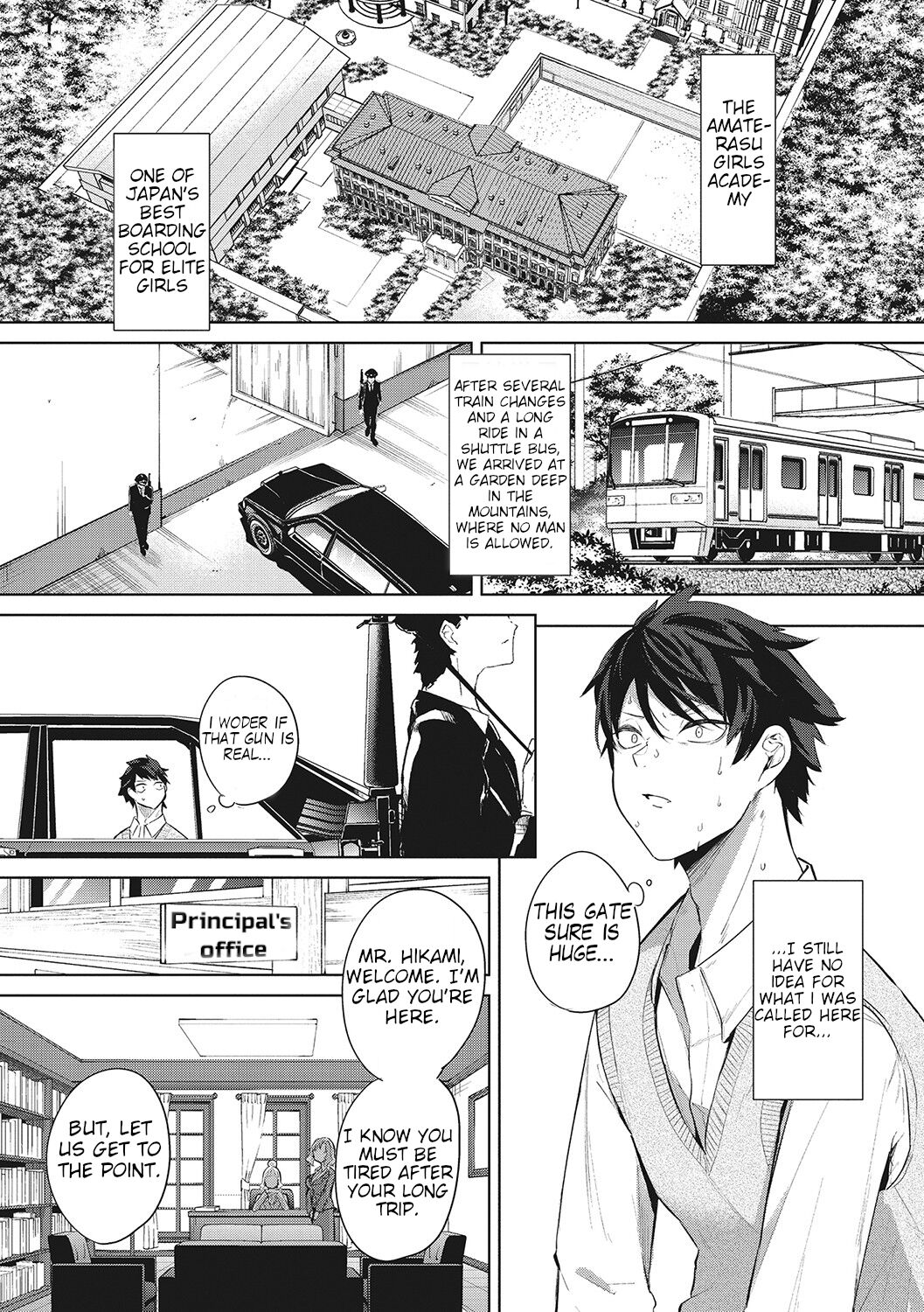 Amaterasu Jogakuin Bunkasai Ch. 1 | Amaterasu Girls' Academy Culture Festival Chapter 1 (COMIC HOTMILK 2021-03) [English]