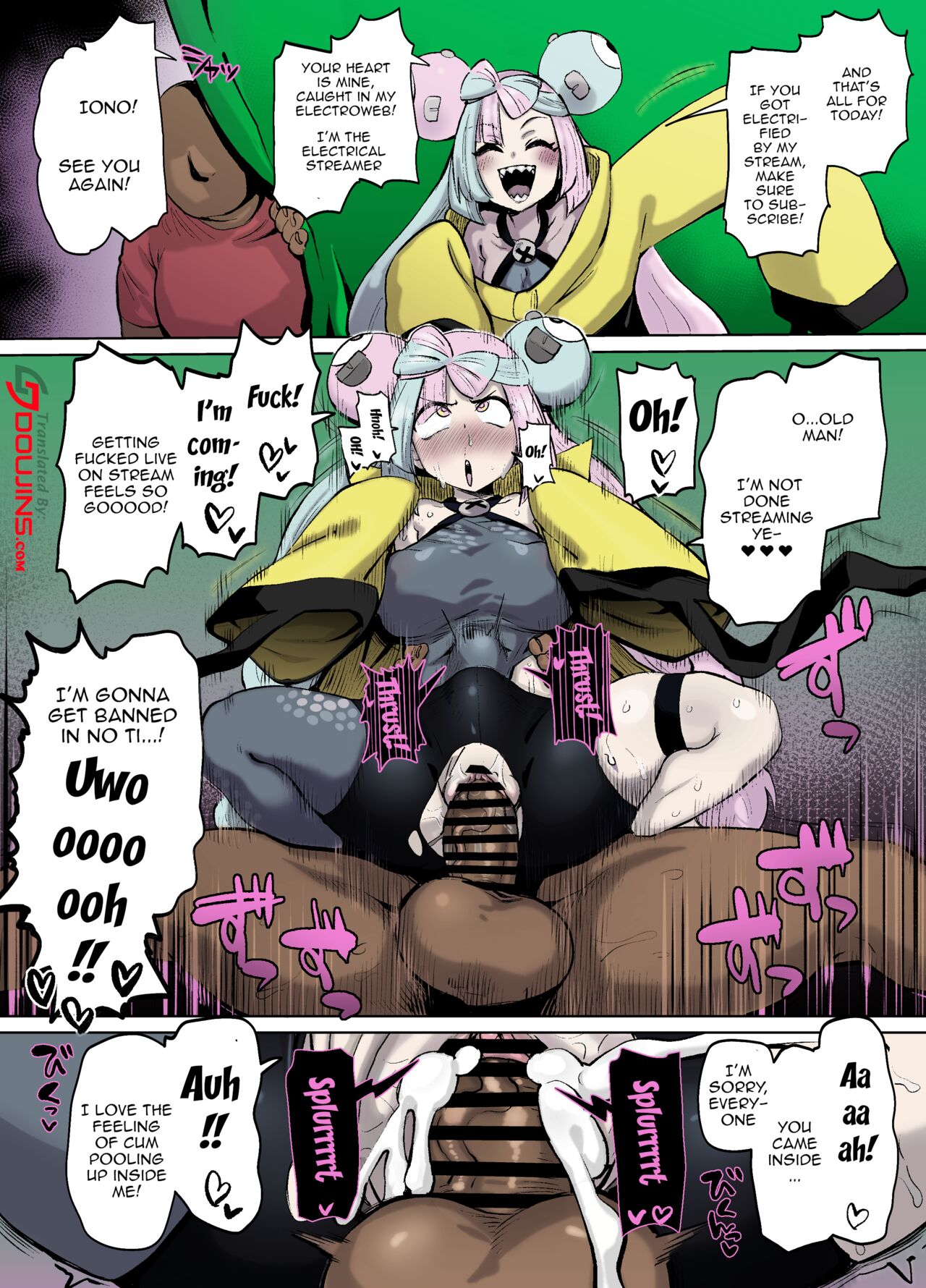 Nanjamo-chan to Namahame Haishin shitai | I Want To Livestream Having Sex With Iono (Pokemon Scarlet & Violet) [English] {Doujins.com}