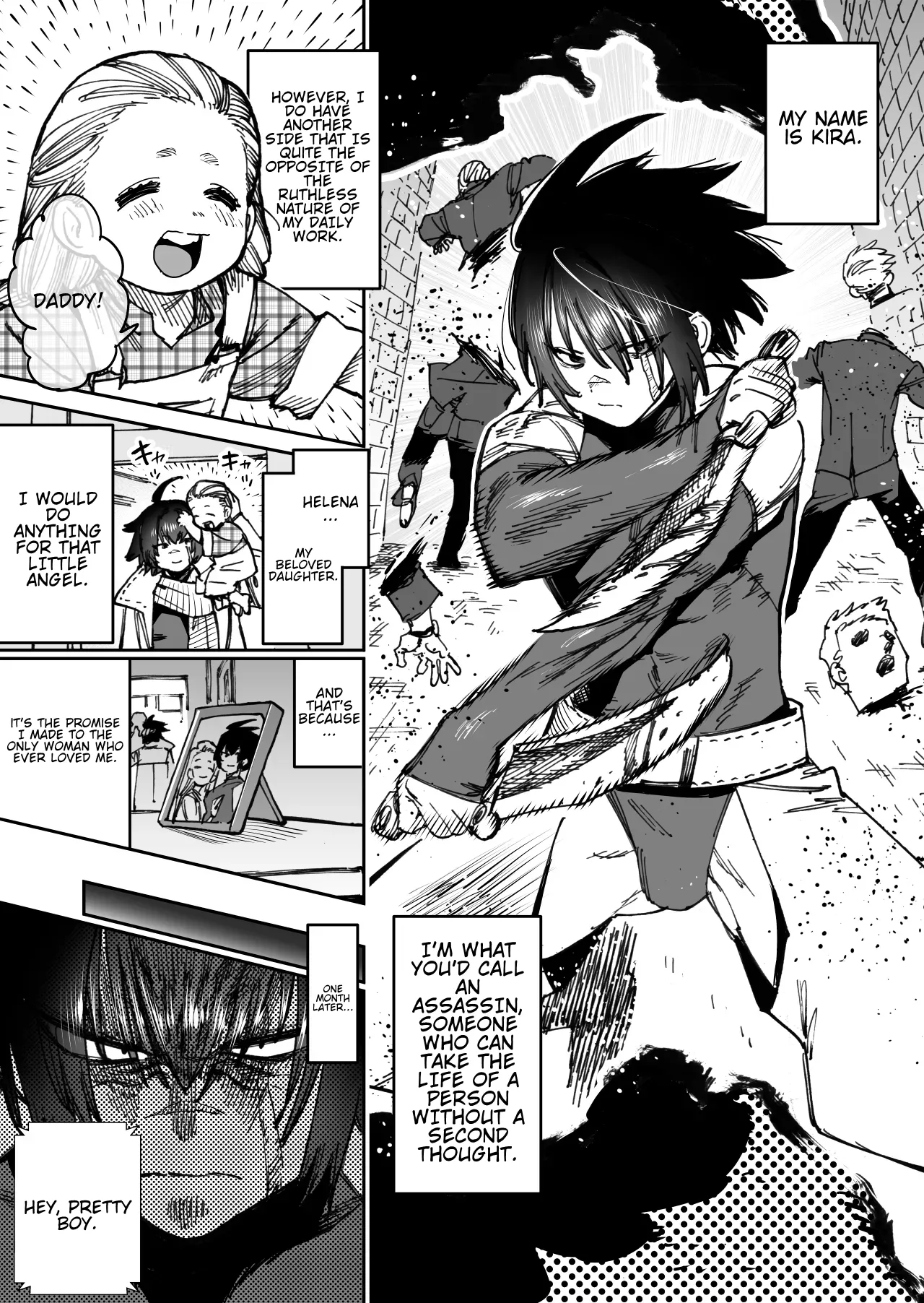 "Mesu Ochi" Sekai Saikyou no Koroshiya Self Mesu-ka Kaizou | The World's Strongest Assassin Self-Feminization (Ongoing)