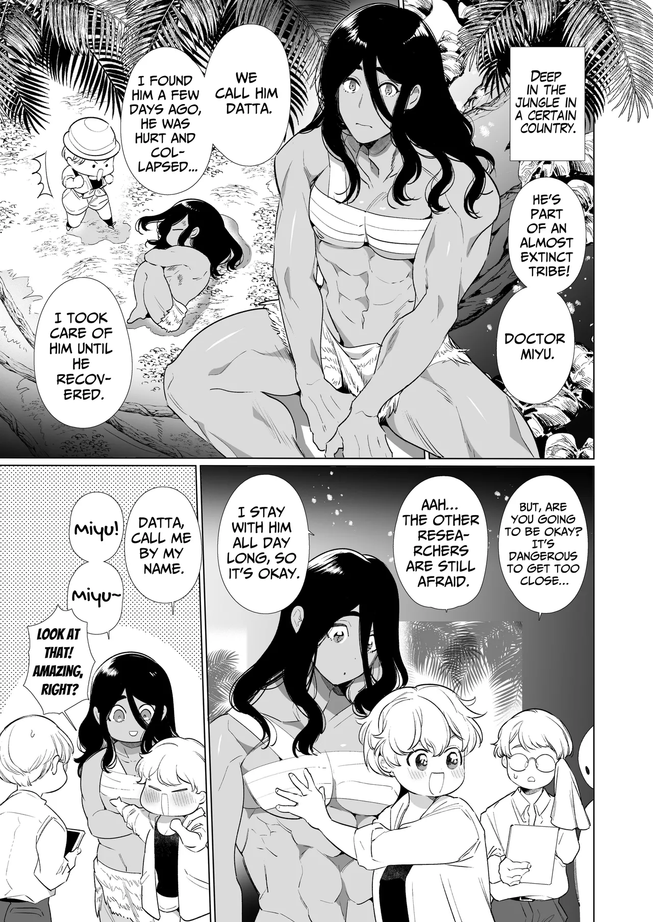 Seibutsu Gakusha ga Jungle Okuchi no Wanko-kei Senjuumin ni Kyuuai & Tanetsuke Sarete shimau Hanashi... | Secret Mating Rituals of the Jungle Dwelling Dog-like Indigenous Men [English] [Guarana Translations]