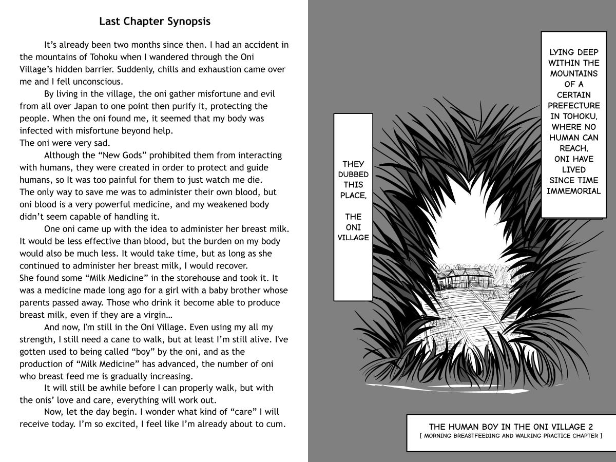 The Human Boy in the Oni Village 2 - Morning Breast Feeding and Walking Practice Chapter