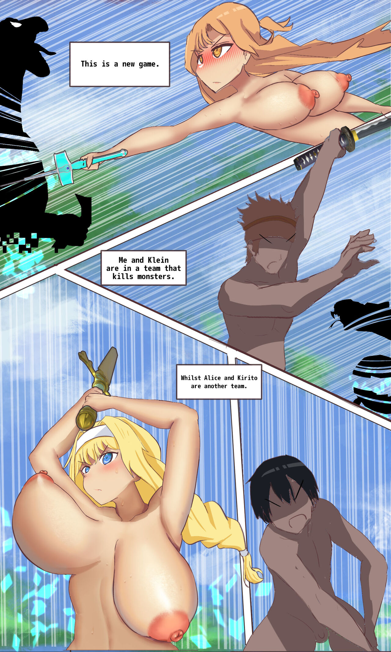 A SAO game where you can't equip costumes [English][Decensored](Ongoing)
