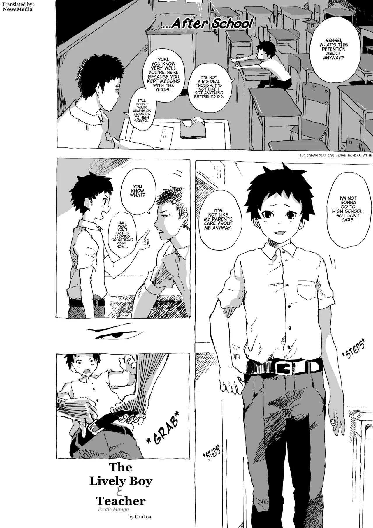 Genki Shounen to Sensei no Ero Manga | The Lively Boy x Teacher Erotic Manga [English] [NewsMedia]