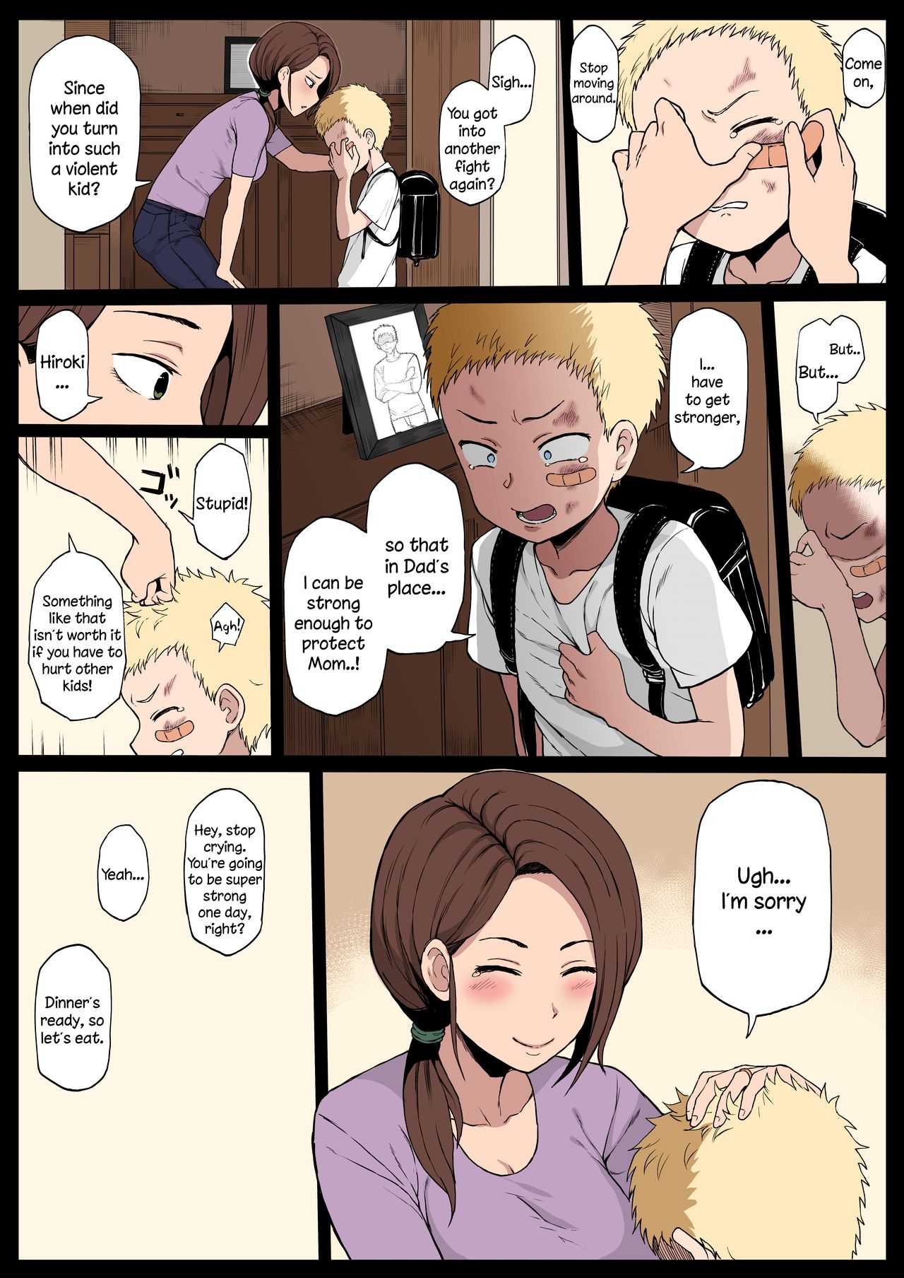 Kokujin no Tenkousei ni Haha o NTR ru [Colored Version] [English]