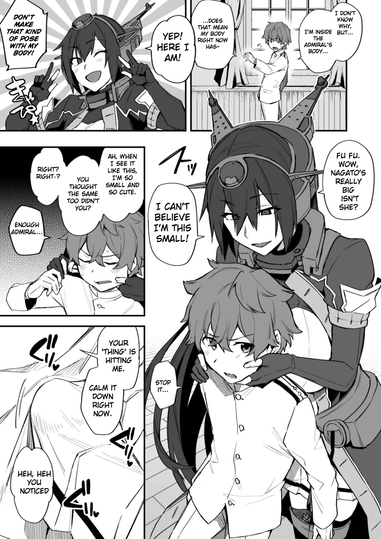 Shota Admiral x Nagato Body Swap Manga (Kantai Collection )[English][MTL]