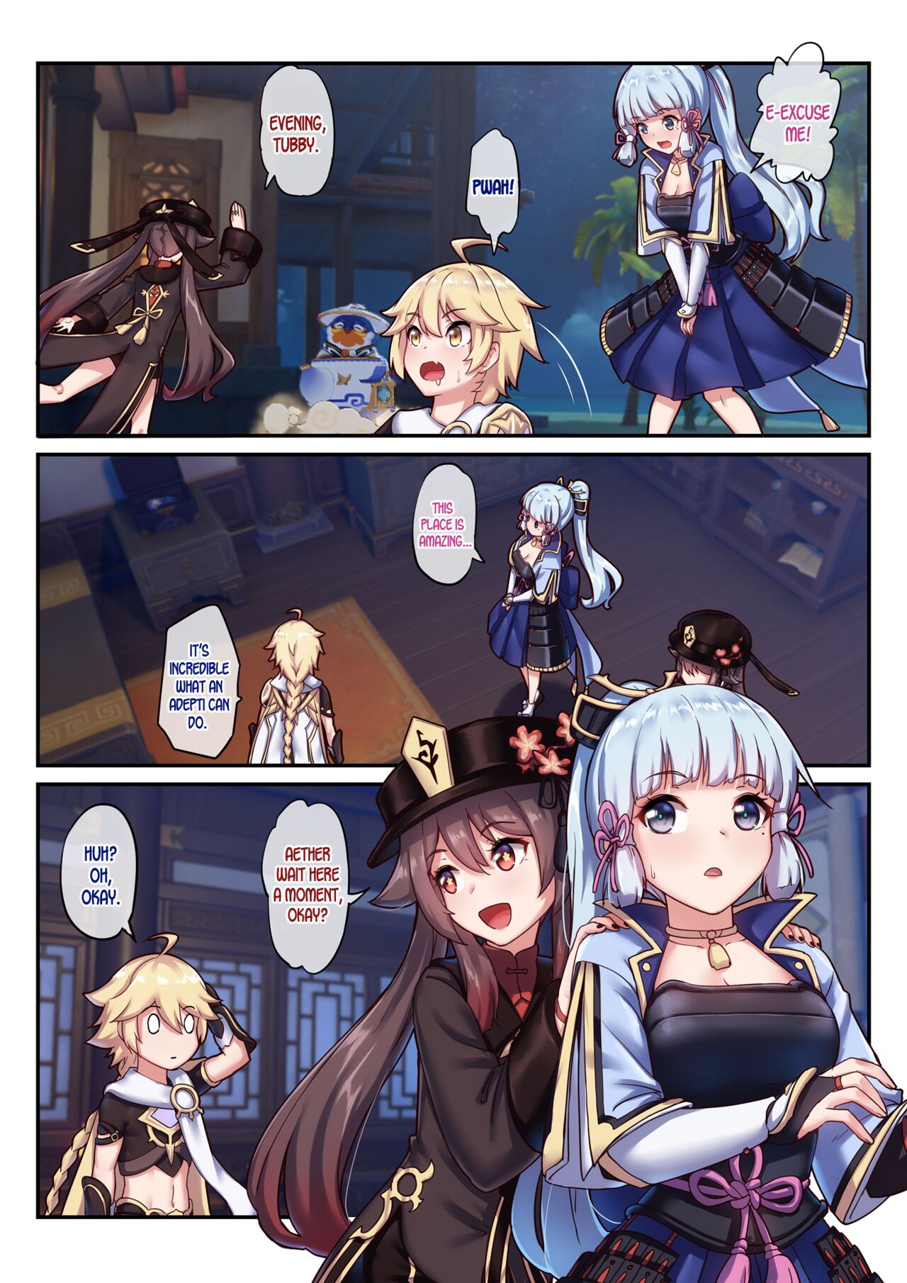 Tabibito no Tsuma de Aru Hu Tao to Kamisato Ayaka | The Traveler's Wives Hu Tao & Kamisato Ayaka (Genshin Impact) [English] [LunaticSeibah]