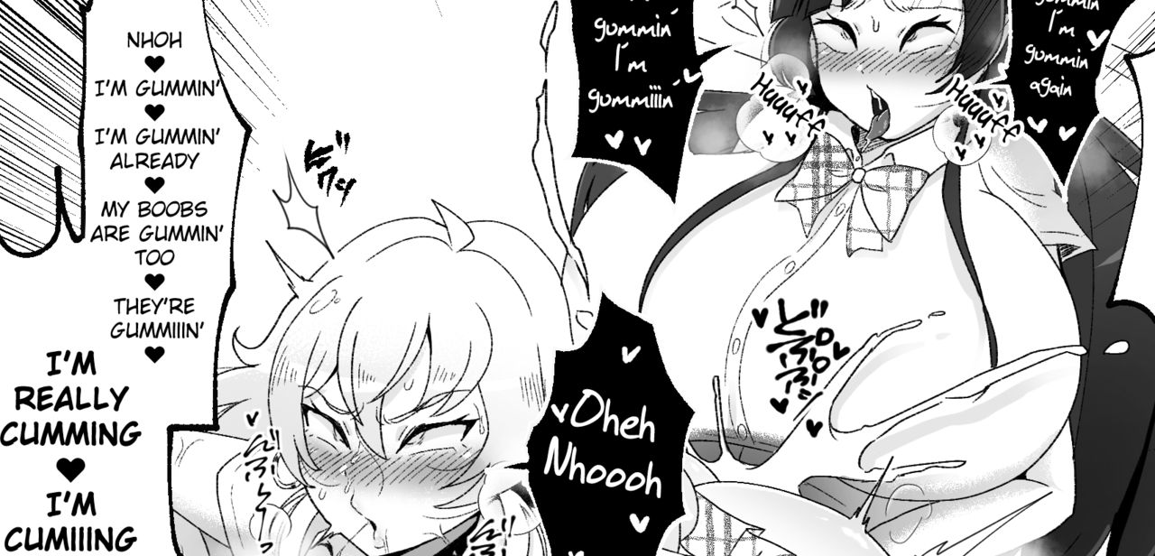 Bakunyuu Shemale Gal JK to Kyokon Futanari Kurokami JK [English][ChoriScans]