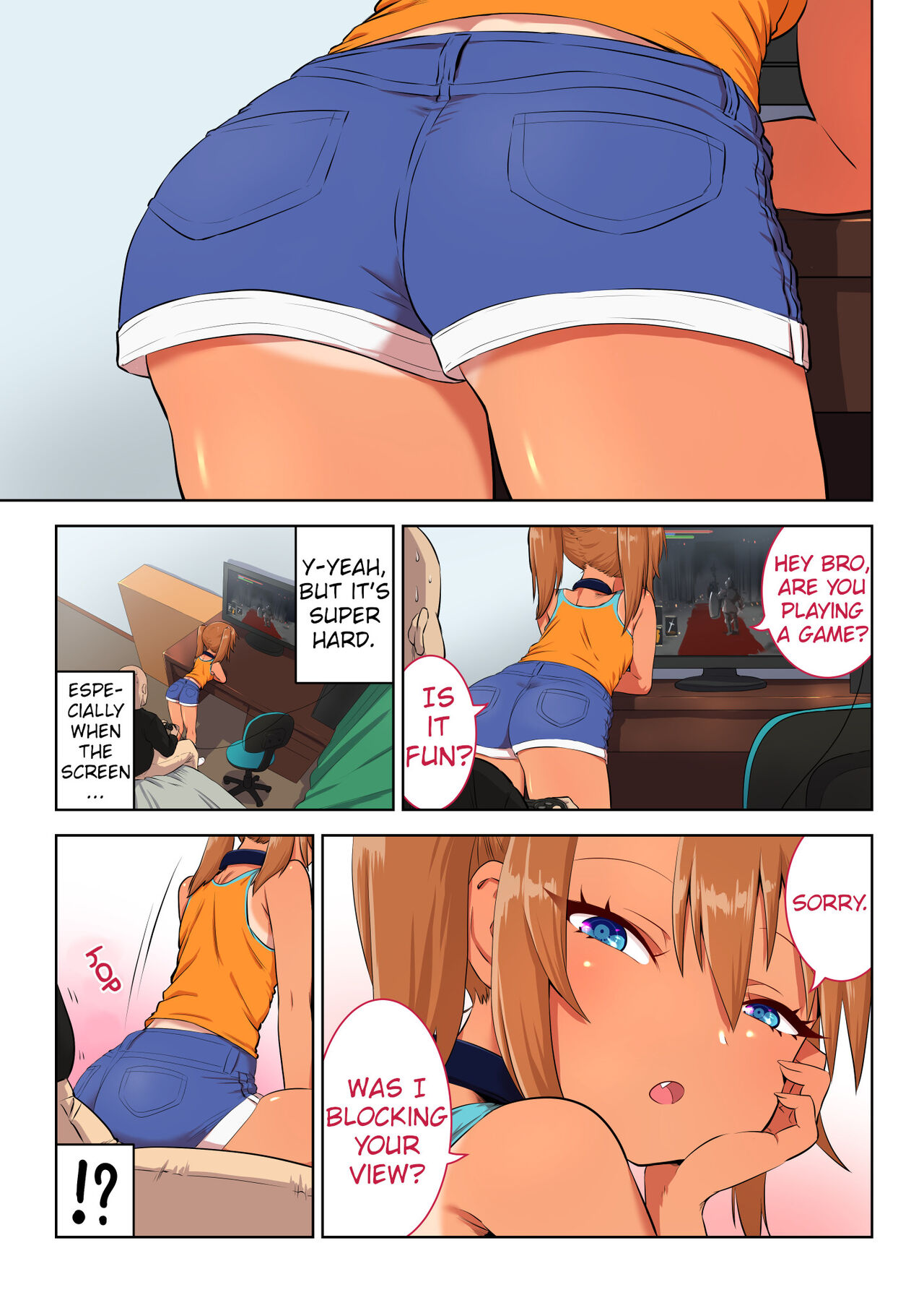 Gēmu shi tetara on'nanoko ga mata no ma ni suwatte kita | When I was playing a game, a girl sat between my crotch [English] [kaisy]