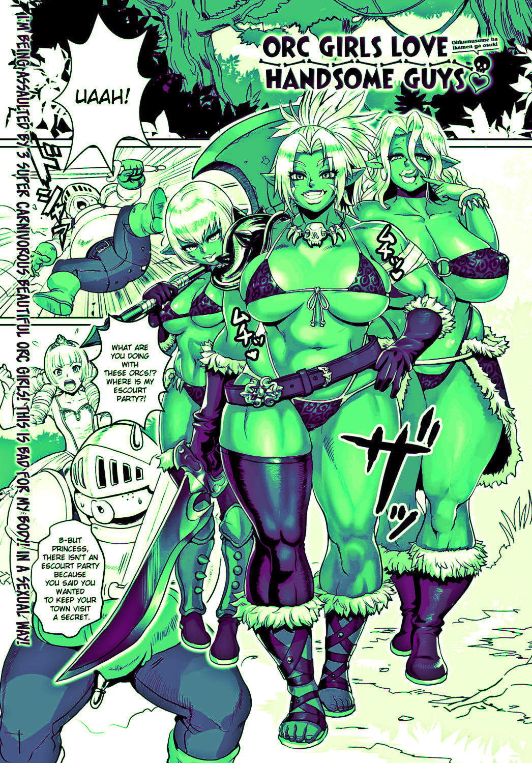 Orc Musume wa Ikemen ga Osuki | Orc girls love handsome guys (Green)