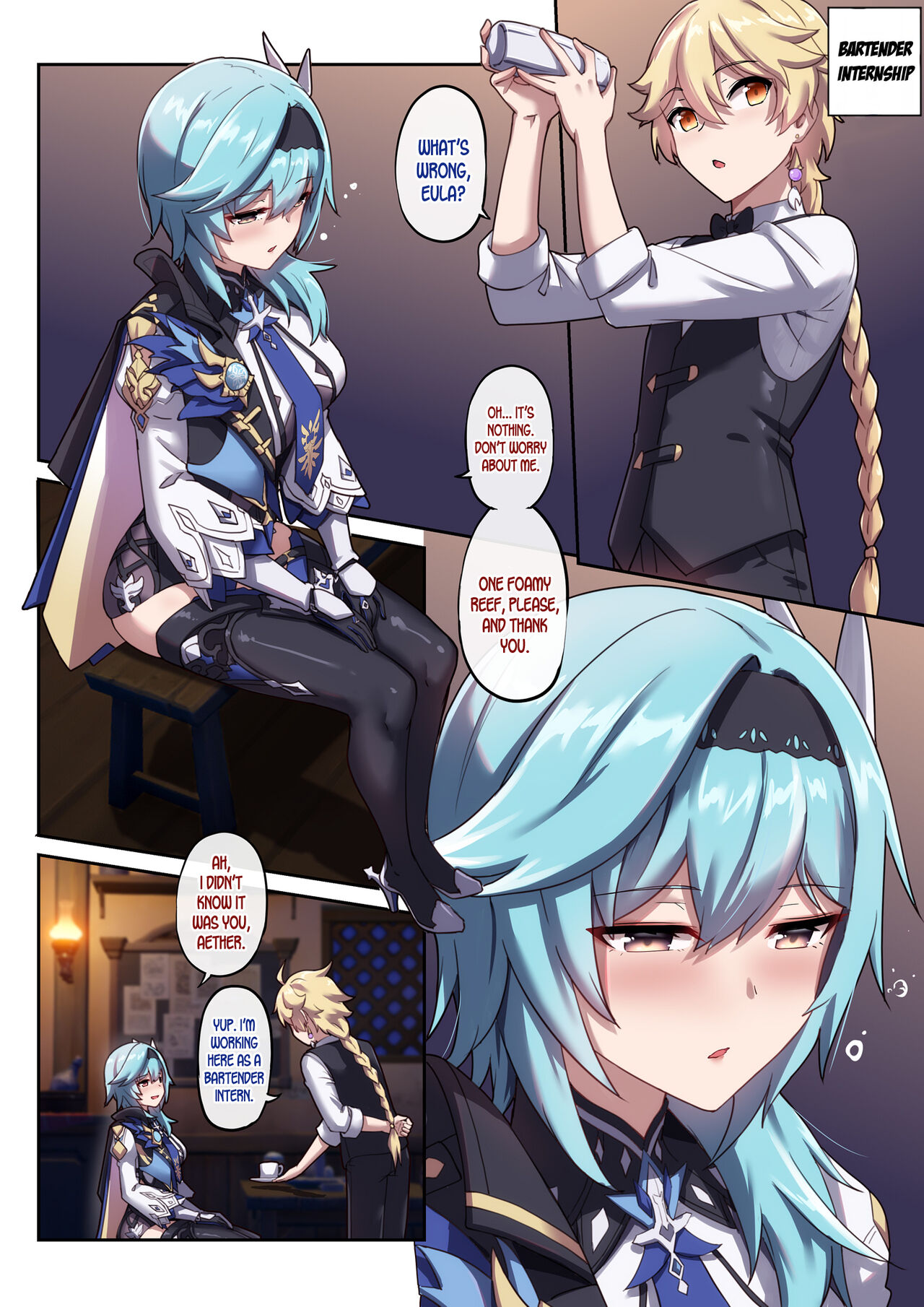 Eula no Yotta Koudou | Eula's Drunken Escapade (Genshin Impact) [English] [LunaticSeibah]