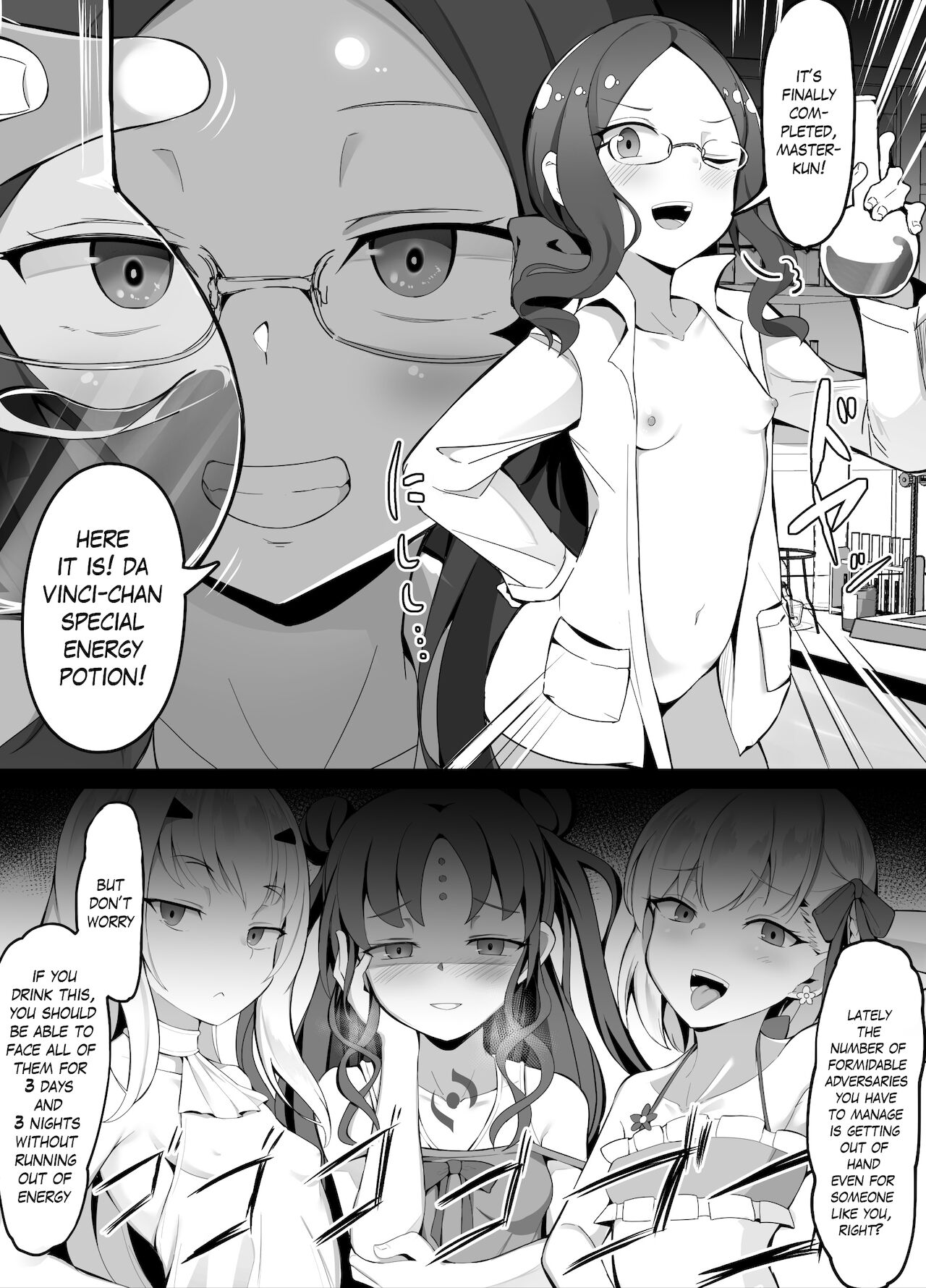 Tai Mesugaki-you Energy Drink o Kaihatsu Shita Loli Vinci-chan | Lolinchi-chan developed an anti-msgk energy drink (Fate/Grand Order) [English] [The Blavatsky Project]