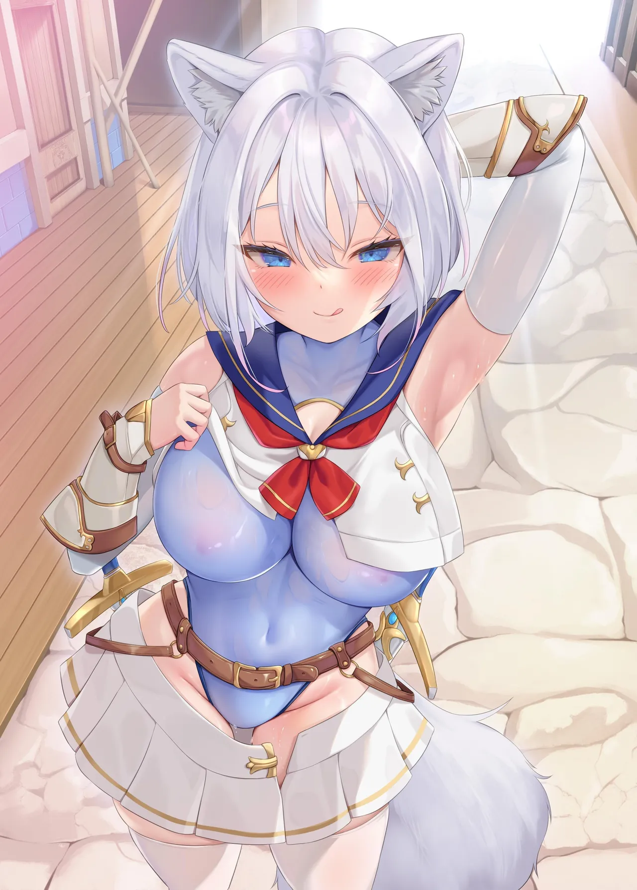 Hakurou Kenshi Hati-chan no Ecchi na Bouken no Sho | White Wolf Swordswoman's Erotic Adventure [English] [Kusanuu]