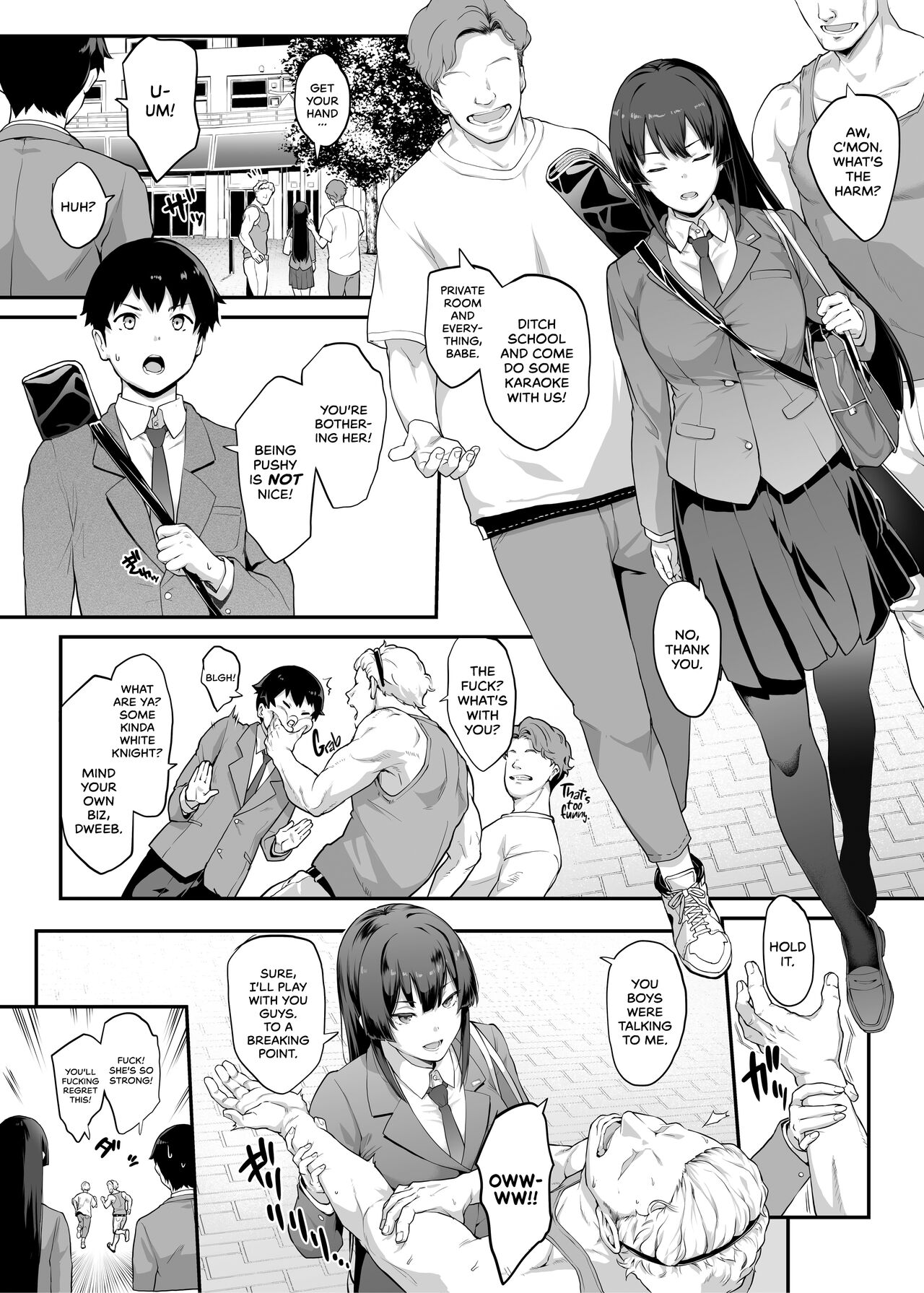Kendoubu Shushou de Osananajimi no Bijin de Tsuyoi Boku no Kanojo ga, Charao ni Assari Otosareru Wake ga Nai | My Childhood Crush, the Fierce and Beautiful Kendo Club Captain, Would Never Fall for a Fuckboy [English] [head empty] [Ongoing]