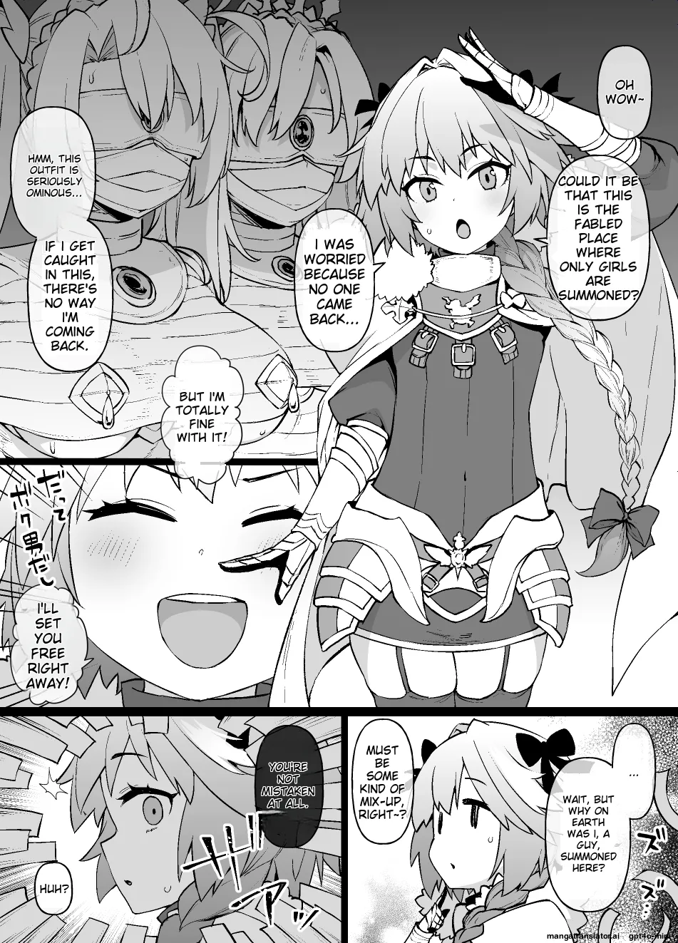 FGO MC Tokuiten - Astolfo Otokonoko & Futanari Nyotaika Hen (Fate Grand Order) [MTL]